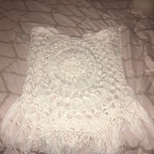 Lace see through shirt